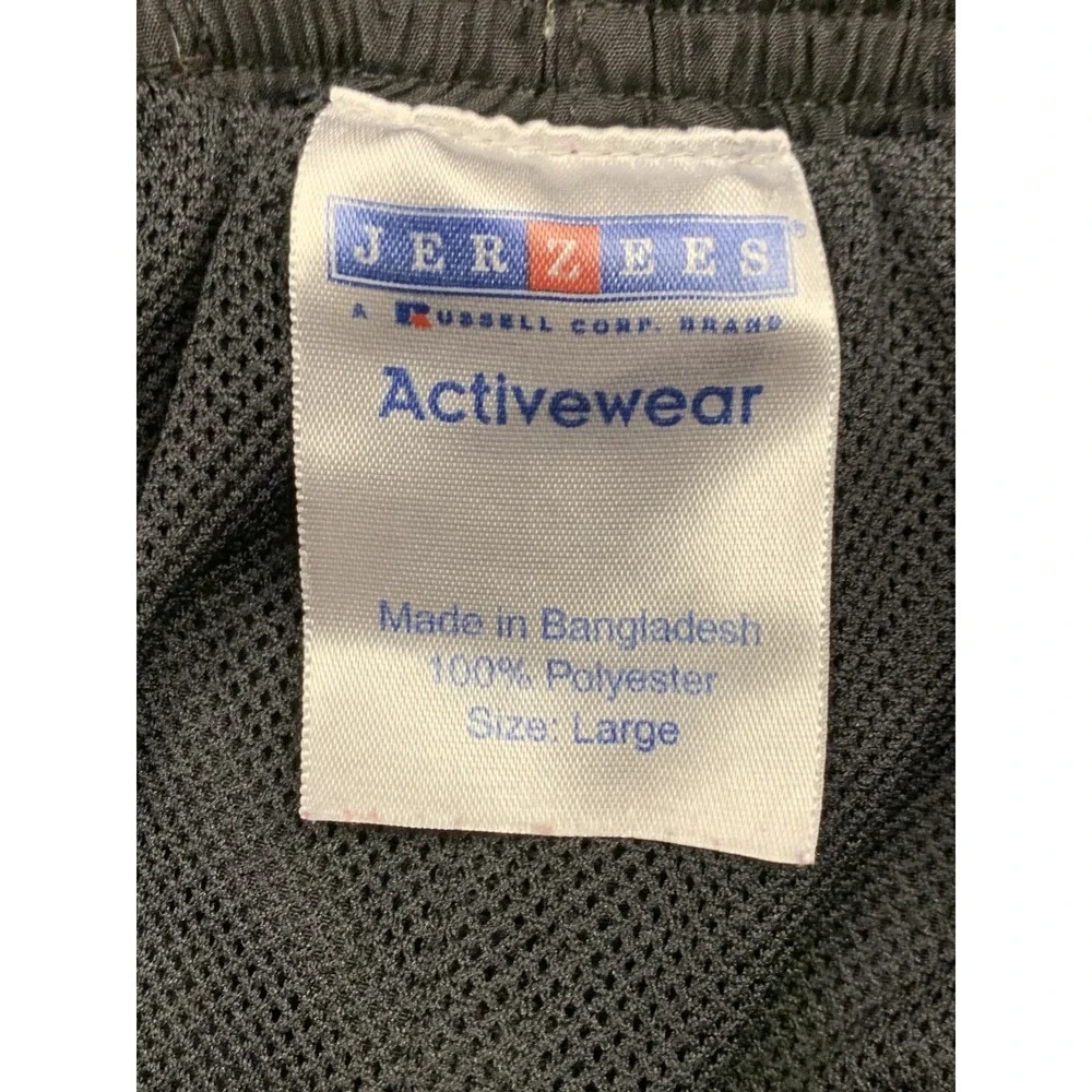 Jerzees‎ Windbreaker Pants Mens L Black Track Athletic Warm Up Pants